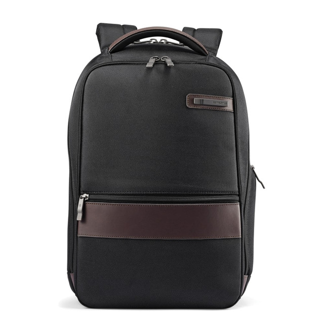 SAMSONITE LLC 92313-1051 Samsonite Kombi Slim Laptop Backpack, Black/Brown