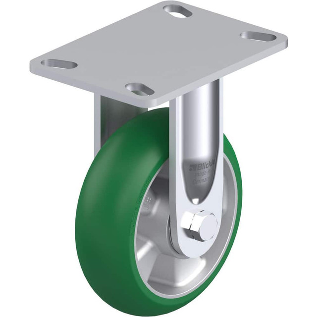 Blickle 910087 Top Plate Casters; Mount Type: Plate ; Number of Wheels: 1.000 ; Wheel Diameter (Inch): 4 ; Wheel Material: Polyurethane ; Wheel Width (Inch): 1-3/8 ; Wheel Color: Dark Gray