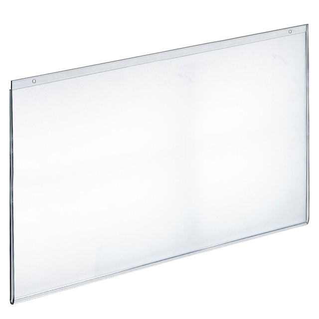AZAR DISPLAYS 162729 Wall-Mount U-Frame Acrylic Sign Holders, 17in x 22in, Clear, Pack Of 10 AZAR DISPLAYS 162729 Wall-Mount U-Frame Acrylic Sign Holders, 17in x 22in, Clear, Pack Of 10