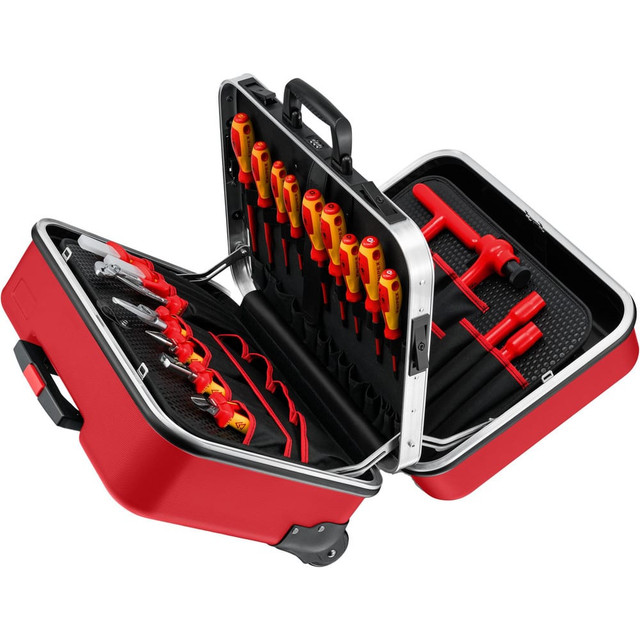 Knipex 98 99 15 Combination Hand Tool Sets; Set Type: Insulated Assorted Tool Set ; Number Of Pieces: 32 ; Container Type: Hard Case ; Tether Style: Not Tether Capable