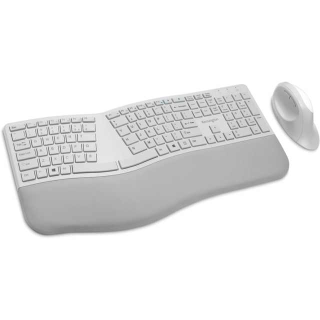 ACCO BRANDS USA, LLC K75407US Kensington Pro Fit Ergo Wireless Keyboard and Mouse-Gray - USB Wireless Bluetooth/RF 4.0 Keyboard - Gray - USB Wireless Bluetooth/RF Mouse - Gray - Compatible with PC, Mac - Retail ACCO BRANDS USA, LLC K75407US Kensington Pro Fit Ergo Wireless Keyboard and Mouse-Gray - USB Wireless Bluetooth/RF 4.0 Keyboard - Gray - USB Wireless Bluetooth/RF Mouse - Gray - Compatible with PC, Mac - Retail