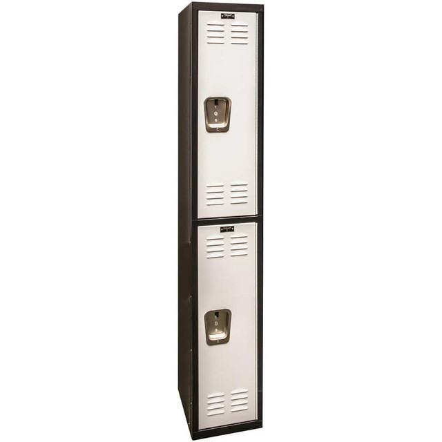 Hallowell U1282-2A-MP Lockers; Locker Style: Horizontal ; Locker Configuration: 1-Wide ; Assembled: Yes ; Shelf Capacity: 0 ; Handle Type: Recessed ; Locker Material: Steel