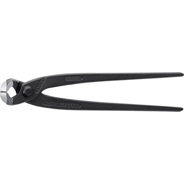 Knipex 99 00 220 Cutting Pliers; Insulated: No ; Type: Concreters' Nippers ; Overall Length (Inch): 8-3/4in ; Handle Material: Steel ; Handle Color: Black ; Overall Length Range: 7 to 9.9 in