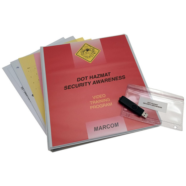 Marcom V000319UEO Multimedia Training Kits & Packages; Kit Type: Multimedia Training ; Topic: DOT HAZMAT Security ; Language: English ; Training Program Title: DOT HAZMAT Security Awareness ; Media Format: USB ; Run Time: 16min