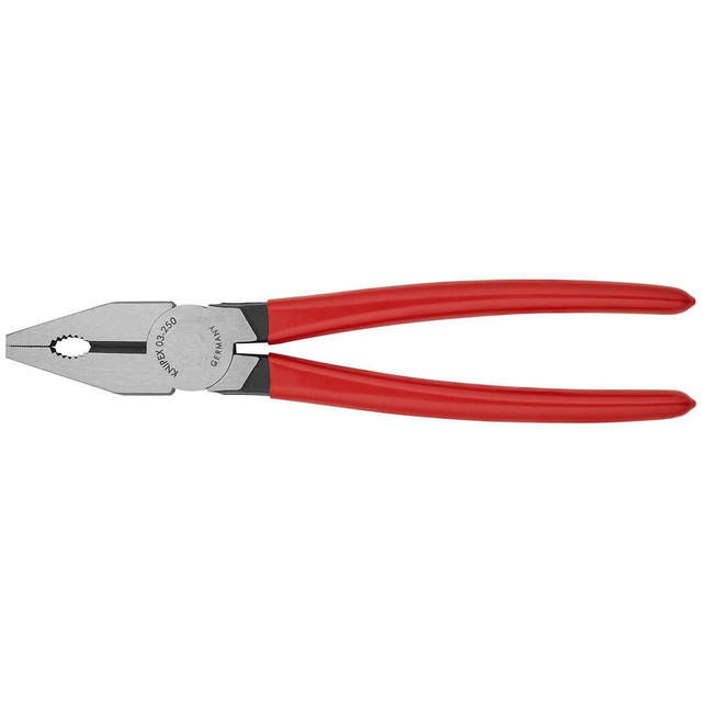 Knipex 03 01 250 Pliers; Jaw Texture: Serrated ; Plier Type: Combination ; Jaw Length (mm): 17.00 ; Jaw Width (mm): 48.00 ; Overall Length (Inch): 10in ; Handle Color: Red