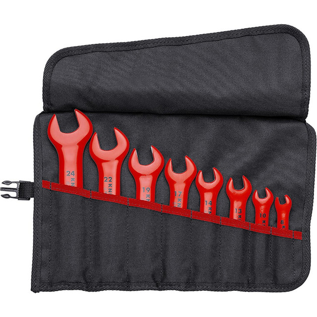 Knipex 98 99 13 S5 Wrench Sets; System Of Measurement: Millimeter ; Size Range: 8 mm - 24 mm ; Container Type: Tool Roll ; Material: Chromium-Vanadium Steel ; Non-sparking: No ; Corrosion-resistant: No