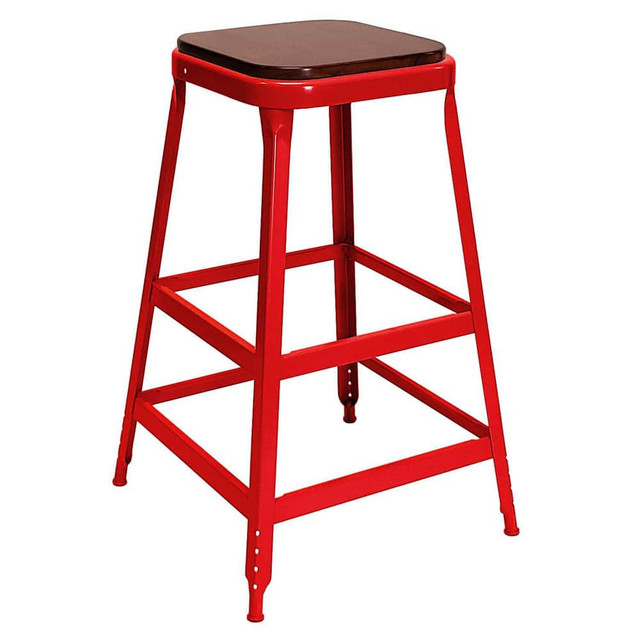 Lyon YF231908 Stationary Stools; Seat Depth: 13in ; Seat Width: 13in ; Product Type: Fixed Height Stool ; Base Type: Fixed ; Minimum Seat Height: 30in ; Maximum Seat Height: 30in