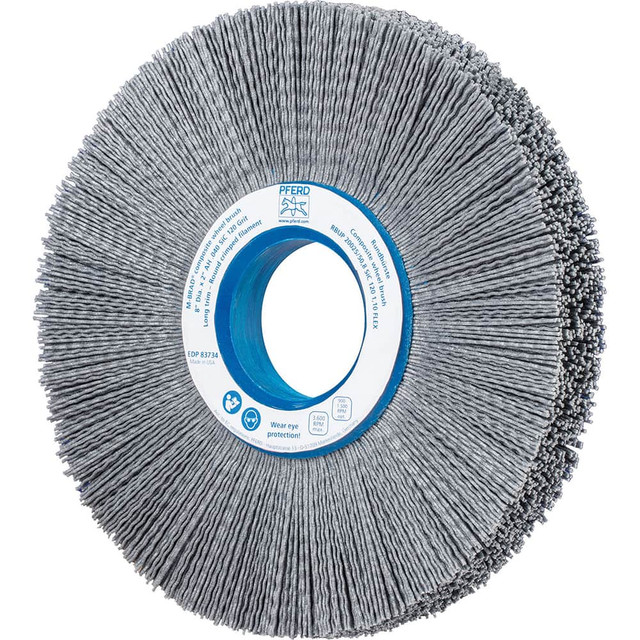 PFERD 79183734 Wheel Brush:  8" Wheel Dia,  1" Face Width,  Crimped & Round