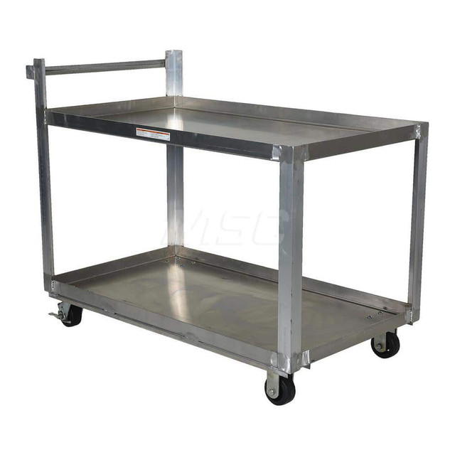 Vestil SCA2-2848 Utility Cart: Aluminum, Silver