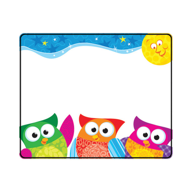 BAUMGARTENS T-68117BN TREND Name Tags, 3in x 2 1/2in, Owl-Stars!, 36 Tags Per Pack, Set Of 6 Packs