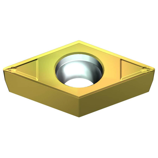 Sumitomo 19U5CLJ Turning Inserts; Insert Style: DCMT ; Insert Size Code: 32.51 ; Insert Shape: Diamond ; Included Angle: 55.0 ; Inscribed Circle (Decimal Inch): 0.3750 ; Corner Radius (Decimal Inch): 0.0157