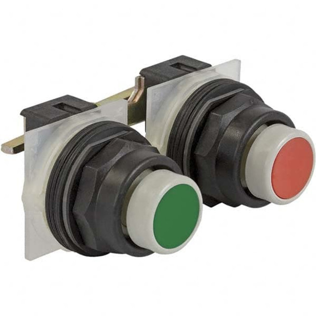 Schneider Electric 9001SKR11RGH1 Push-Button Switch: 1.22" Mounting Hole Dia, Maintained (MA)