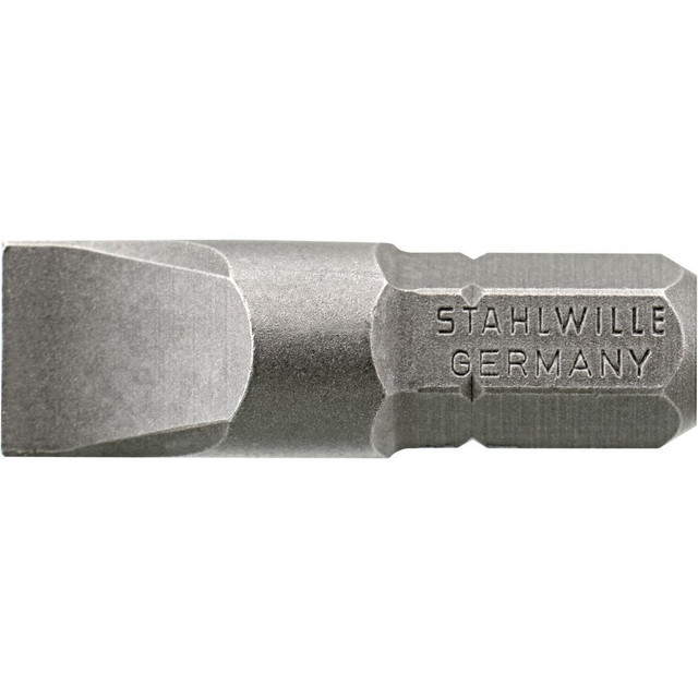 Stahlwille 08070122 Power & Impact Screwdriver Bits & Holders; Bit Type: Slotted ; Hex Size (Inch): 1/4in ; Blade Width (mm): 3.50 ; Drive Size: 1/4 in ; Body Diameter (mm): 0.600 ; Overall Length (Decimal Inch): 1.0000