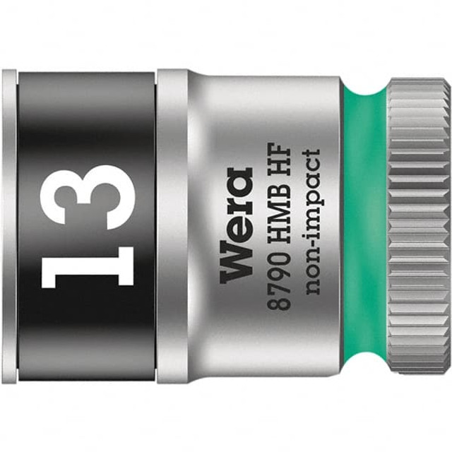 Wera 05003742001 Hand Socket: 3/8" Drive, 8 mm Socket, 6-Point