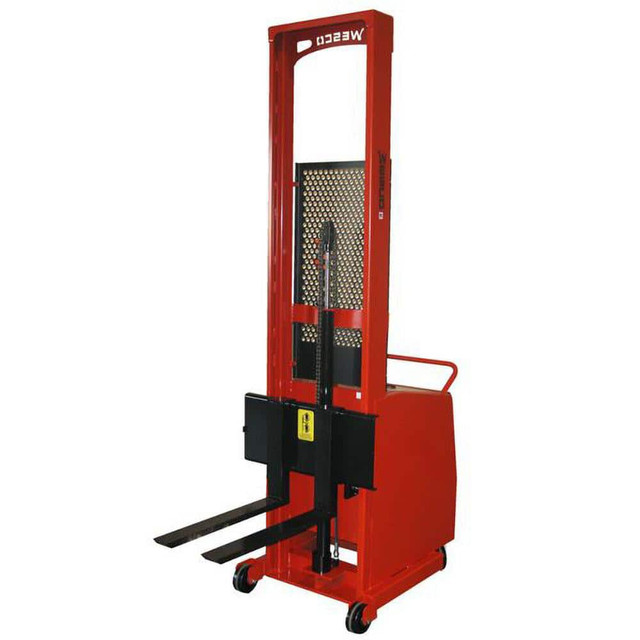 Wesco Industrial Products 261039 1,000 Lb Capacity, 76" Lift Height, Battery Operated Counter Weight Lift