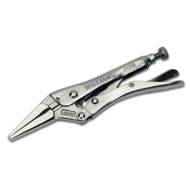 Williams JHW23309 Locking Pliers; Jaw Texture: Serrated ; Jaw Style: Serrated Jaw ; Overall Length Range: 5 in & Longer ; Overall Length (Inch): 6 ; Handle Type: Steel ; Body Material: Steel