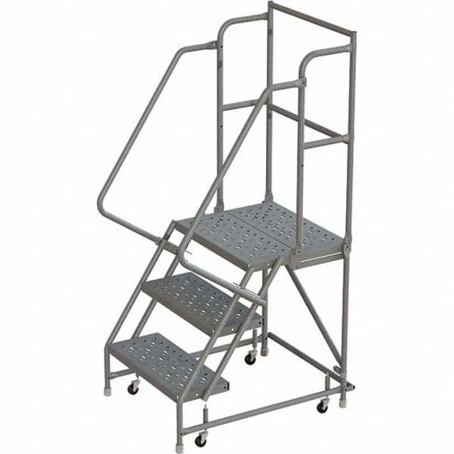 TRI-ARC KDSR103246-D3 Steel Rolling Ladder: 3 Step