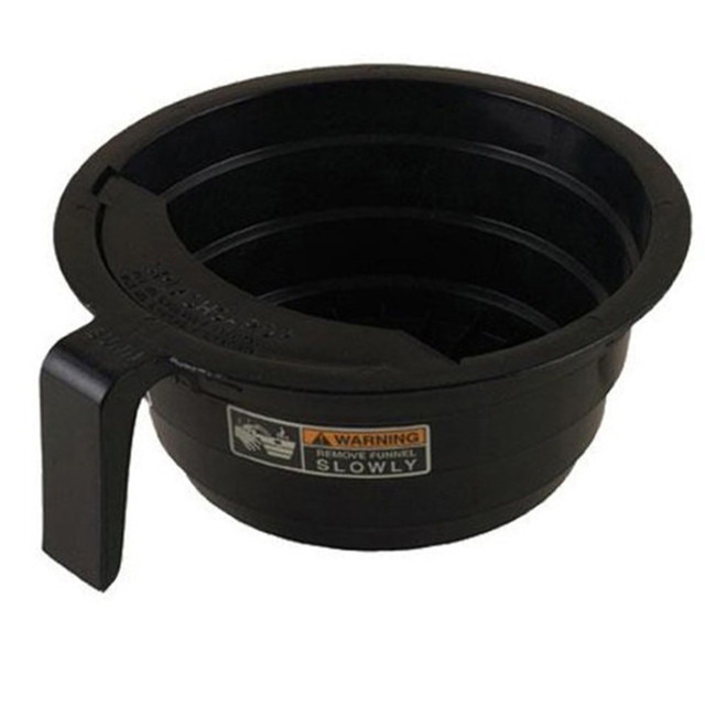 BUNN-O-MATIC CORPORATION 20583.0003 BUNN Replacement Coffeemaker Brew Funnel, 7-1/4in, Black BUNN-O-MATIC CORPORATION 20583.0003 BUNN Replacement Coffeemaker Brew Funnel, 7-1/4in, Black