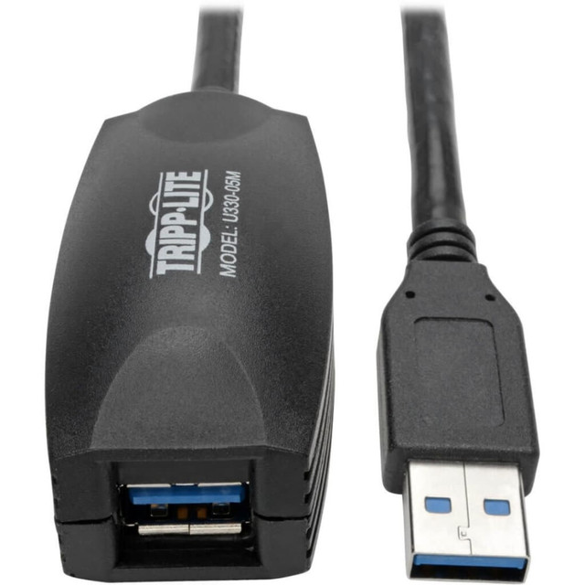 TRIPP LITE U330-05M Eaton Tripp Lite Series 5M USB 3.0 SuperSpeed Active Extension Repeater Cable A M/F 16ft 16ft 5 Meter - USB extension cable - USB Type A (M) to USB Type A (F) - USB 3.0 - 16.4 ft - active - gray