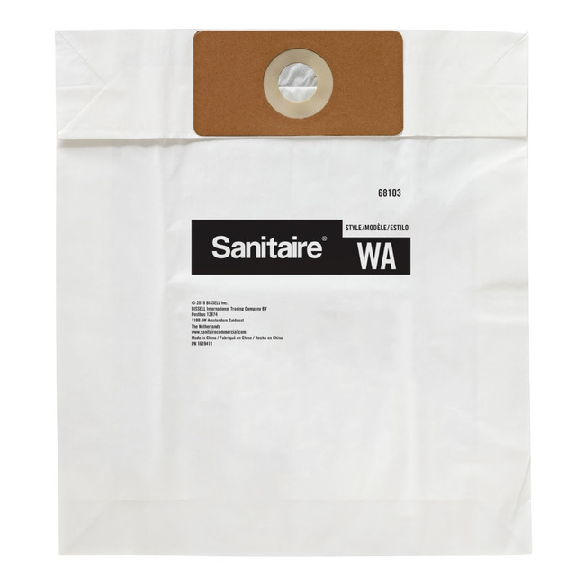 ELECTROLUX 68103 Sanitaire WA Premium Paper Vacuum Bags, 28-Quart, White, Pack Of 3 Bags