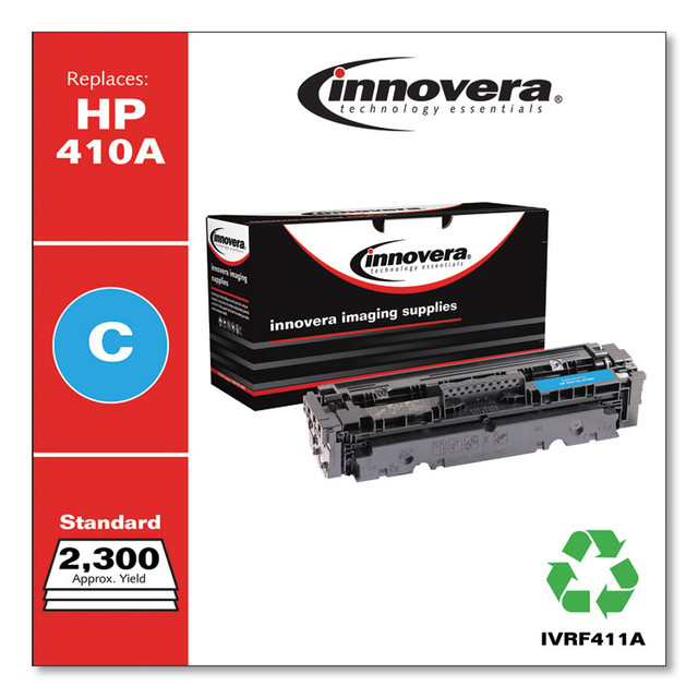 INNOVERA F411A Remanufactured Cyan Toner, Replacement for 410A (CF411A), 2,300 Page-Yield