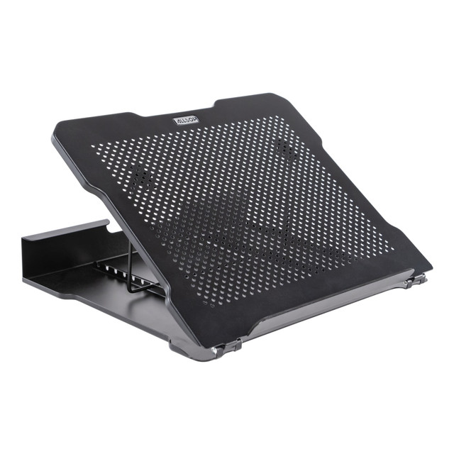 ALLSOP INC. 32147 Allsop Adjustable Metal Laptop Stand, 2-1/2inH x 13-7/16inW x 11-1/2inD, Black