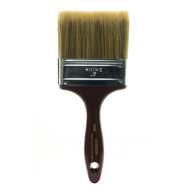 LINZER PRODUCTS CORP 3828 Linzer Polyester Utility Paint Brush, 4in, Synthetic