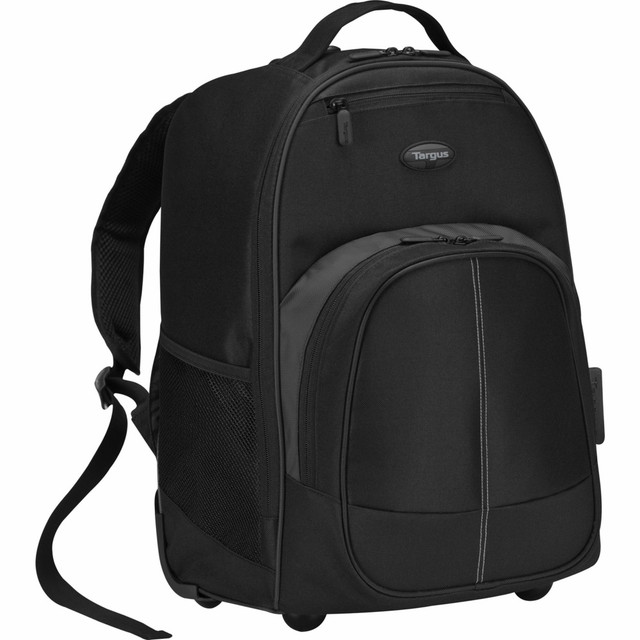 TARGUS, INC. TSB750US Targus Compact TSB750US Carrying Case Backpack For 17in Laptops, Black