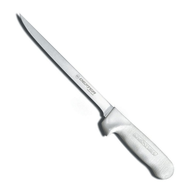 DEXTER-RUSSELL, INC. DR10203 Hoffman Sani-Safe Fillet Knife, 7in, White/Silver DEXTER-RUSSELL, INC. DR10203 Hoffman Sani-Safe Fillet Knife, 7in, White/Silver