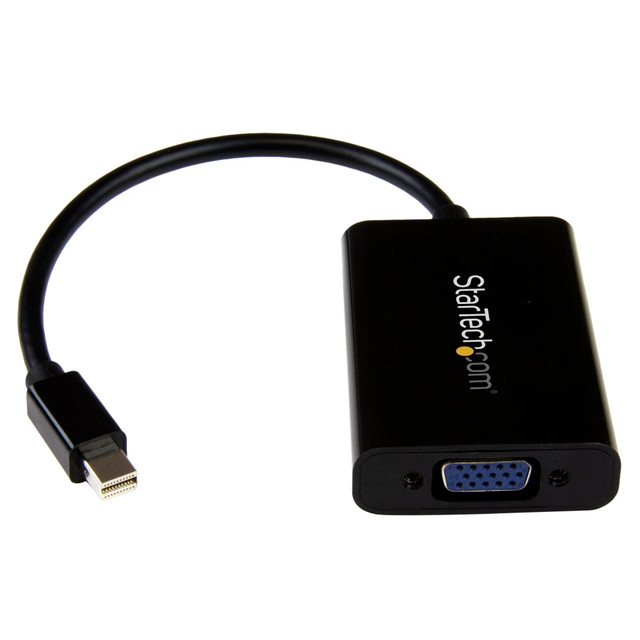 STARTECH.COM MDP2VGAA  Mini DisplayPort To VGA Adapter With Audio, Mini DP To VGA Converter, Black