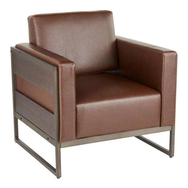 LUMISOURCE, LLC CHR-DRIFT2 ANBN LumiSource Drift Lounge Chair, Brown/Antique/Espresso