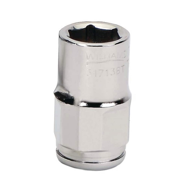 Williams 31716BT Hand Sockets; Socket Type: Non-Impact ; Drive Size: 3/8 ; Drive Style: Square ; Number Of Points: 6 ; Overall Length (Inch): 1-7/16in ; Overall Length (Decimal Inch): 1.437