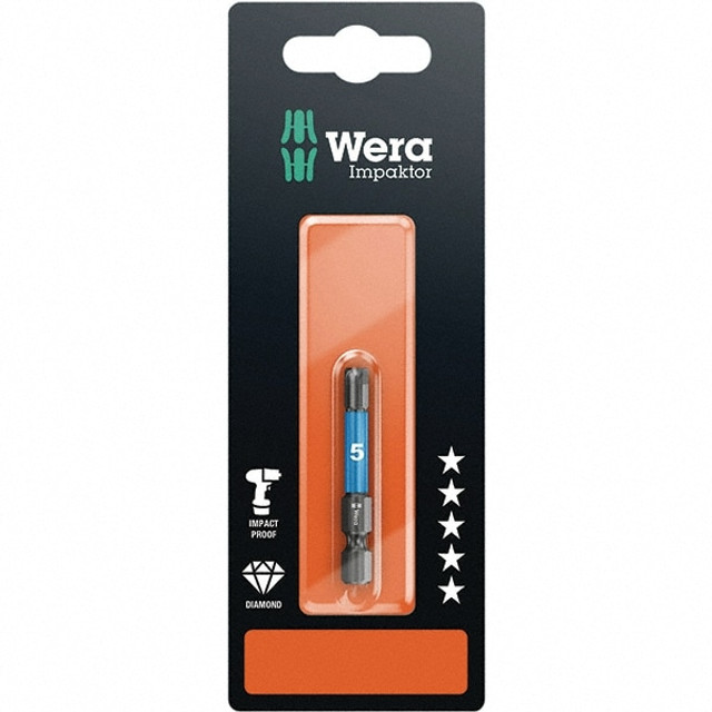 Wera 05073945001 Hex Screwdriver Insert Bit: 1/4" Drive