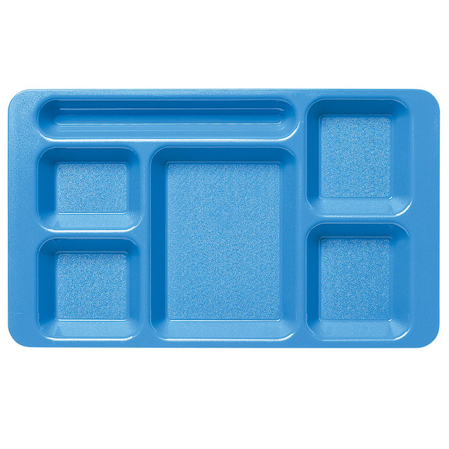 CAMBRO MFG. CO. 1596CW168 Cambro Camwear 5-Compartment Trays, 15inW, Blue, Pack Of 24 Trays CAMBRO MFG. CO. 1596CW168 Cambro Camwear 5-Compartment Trays, 15inW, Blue, Pack Of 24 Trays
