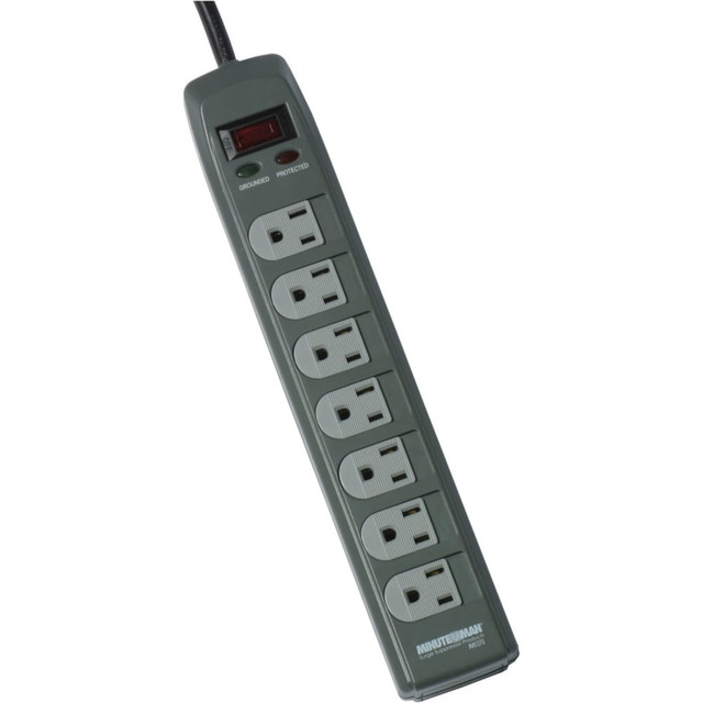 MINUTEMAN MMS370 MMS Series 7 Outlet Surge Suppressor - Receptacles: 7 - 1080J - Receptacles: 7 - 1080J MINUTEMAN MMS370 MMS Series 7 Outlet Surge Suppressor - Receptacles: 7 - 1080J - Receptacles: 7 - 1080J