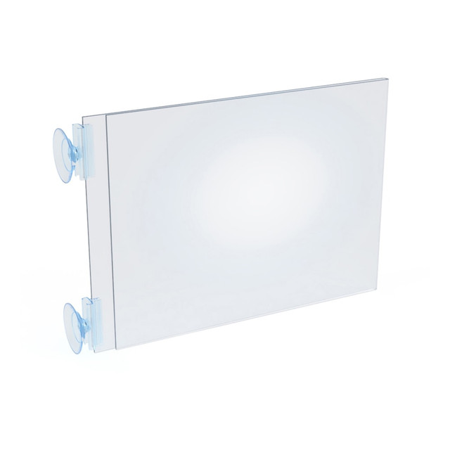 AZAR DISPLAYS 106689  Vertical/Horizontal Sign Frames With Suction Cups, 11in x 8-1/2in, Pack Of 10 Displays