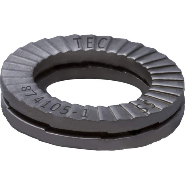 TEC Series TEC-3/4SS-5 Wedge Lock Washer: 1.209" OD, 0.787" ID, Stainless Steel, 316L, Uncoated