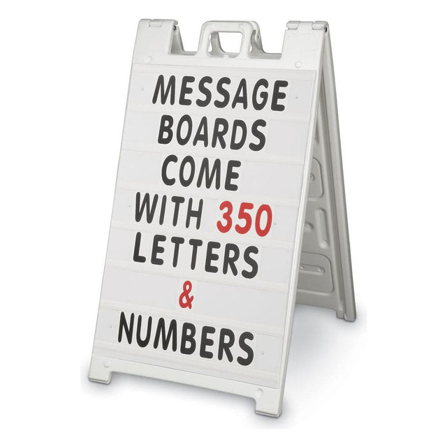 United Visual Products UVAF2436W-WHT Letter Boards; Type: Open Face