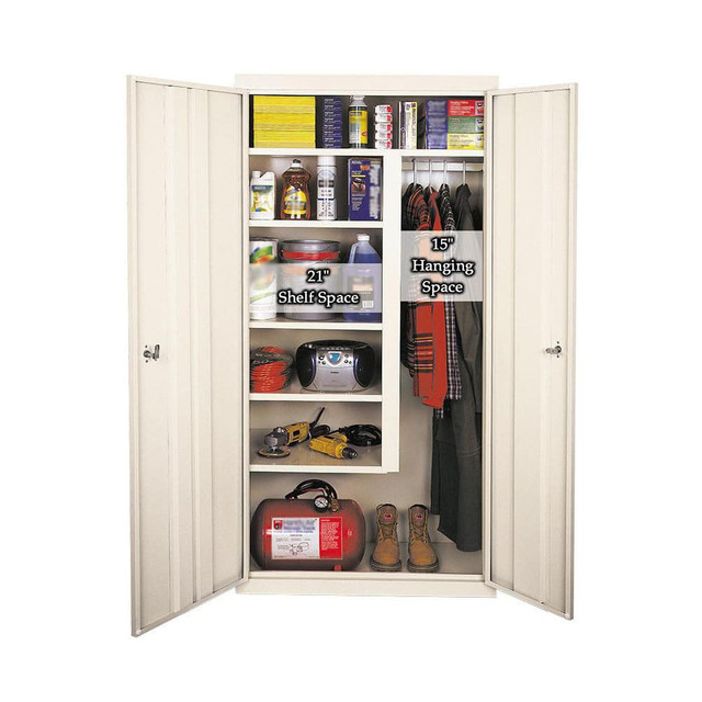 Steel Cabinets USA AF-361-R Storage Cabinets; Cabinet Type: Lockable Welded Storage Cabinet ; Cabinet Material: Steel ; Locking Mechanism: Keyed ; Assembled: Yes ; Color: Signal Red ; Handle Material: Cast Iron