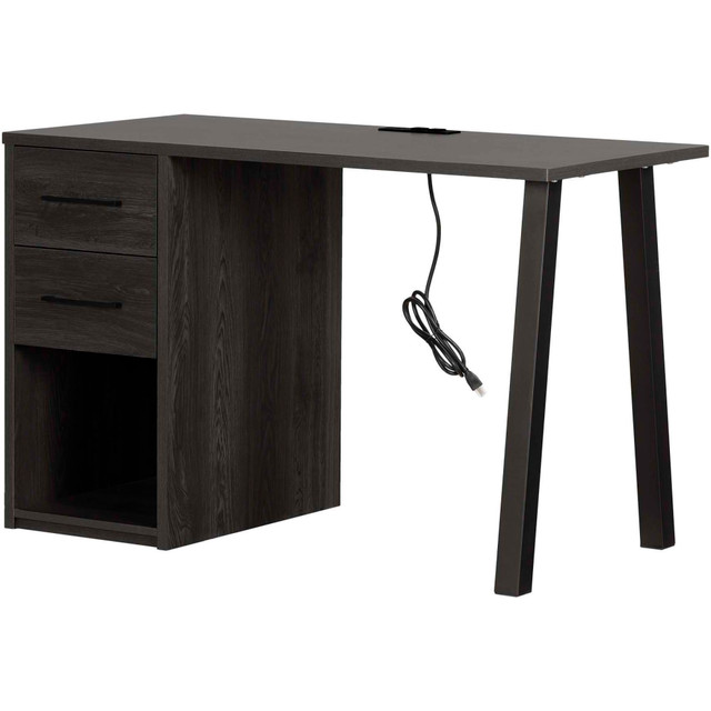 SOUTH SHORE IND LTD 14103 South Shore Zolten 48inW Computer Desk, Gray Oak