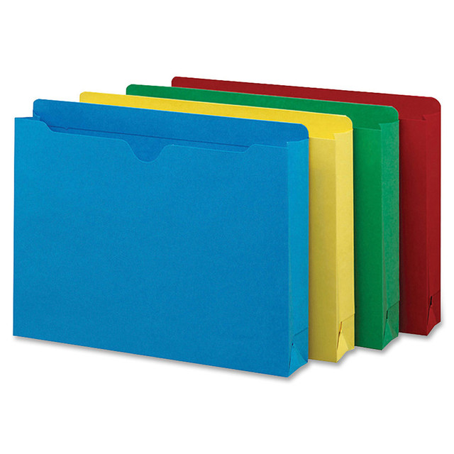SMEAD MFG CO 75673 Smead Heavyweight Color File Jackets, Letter Size, 2in Expansion, Assorted, Box Of 50 SMEAD MFG CO 75673 Smead Heavyweight Color File Jackets, Letter Size, 2in Expansion, Assorted, Box Of 50