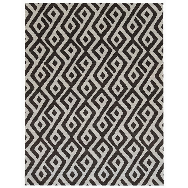 OZITE CORPORATION 7PRTP02PJ1M Foss Floors Area Rug, 6ftH x 8ftW, Abstract, Gray/White