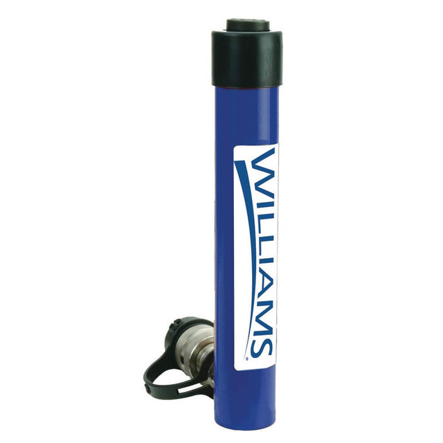 Williams 6C10T01 Portable Hydraulic Cylinders; Actuation: Single Acting ; Load Capacity: 10TON ; Stroke Length: 1.00 ; Piston Stroke (Decimal Inch): 1.00 ; Oil Capacity: 2.24 ; Cylinder Effective Area: 2.24