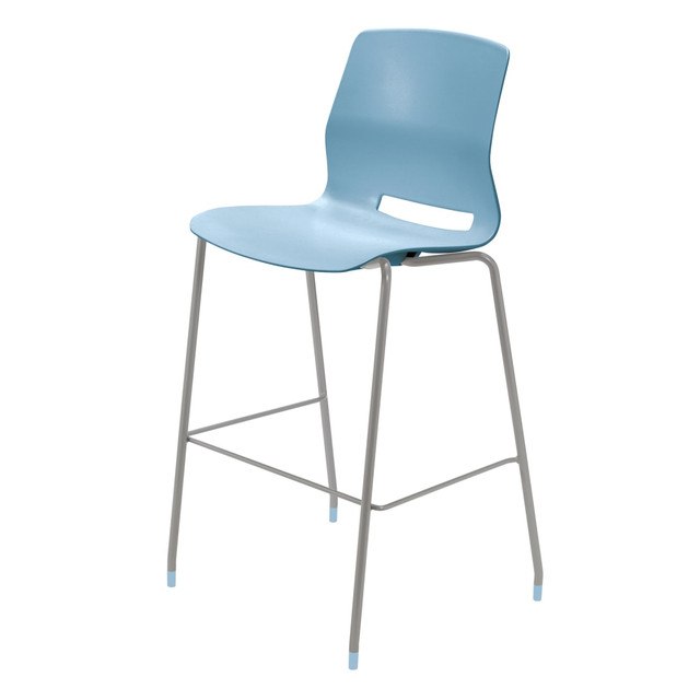 KENTUCKIANA FOAM INC 2700BR-SL-35 KFI Studios Imme Stacking Bar Stool, 44inH, Sky Blue/Silver