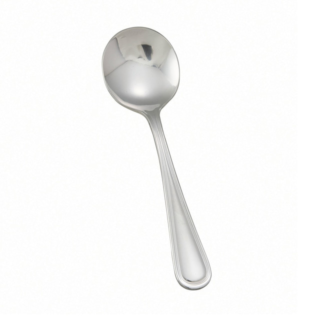 WINCO 0021-04 Continental Bouillon Spoons, Silver, Pack Of 12 Spoons WINCO 0021-04 Continental Bouillon Spoons, Silver, Pack Of 12 Spoons