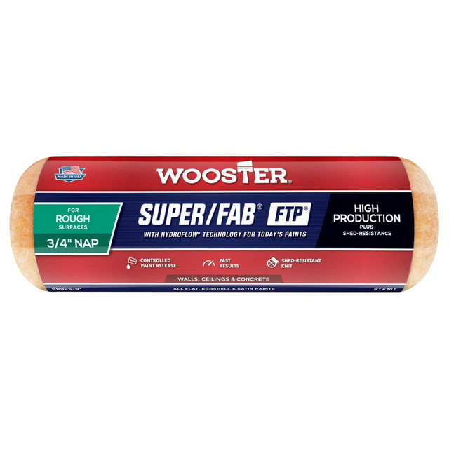 Wooster Brush RR925-9 Paint Roller Cover: 3/4" Nap, 9" Wide