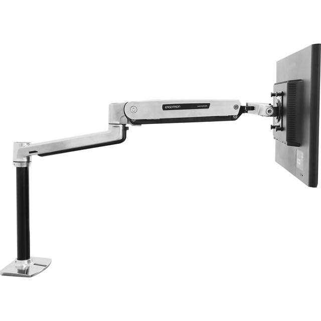 ERGOTRON 45-360-026  Sit-Stand Desk Mounting Arm For Flat-Panel Displays, Polished Aluminum