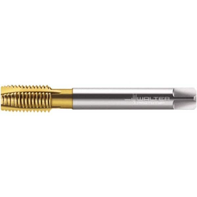 Walter-Prototyp 6149490 Spiral Point Tap: 3/8-24, UNF, 3 Flutes, Plug, 2B, Cobalt, TiN Finish