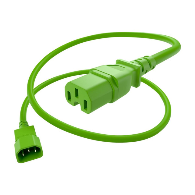 UNIRISE USA, LLC PWCD-C14C15-15A-06F-GRN UNC Group - Power extension cable - IEC 60320 C14 to IEC 60320 C15 - 250 V - 15 A - 6 ft - green UNIRISE USA, LLC PWCD-C14C15-15A-06F-GRN UNC Group - Power extension cable - IEC 60320 C14 to IEC 60320 C15 - 250 V - 15 A - 6 ft - green
