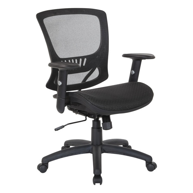 OFFICE STAR PRODUCTS EM98910-3 Office Star Ergonomic Mesh Mid-Back Manager's Chair, Black OFFICE STAR PRODUCTS EM98910-3 Office Star Ergonomic Mesh Mid-Back Manager's Chair, Black